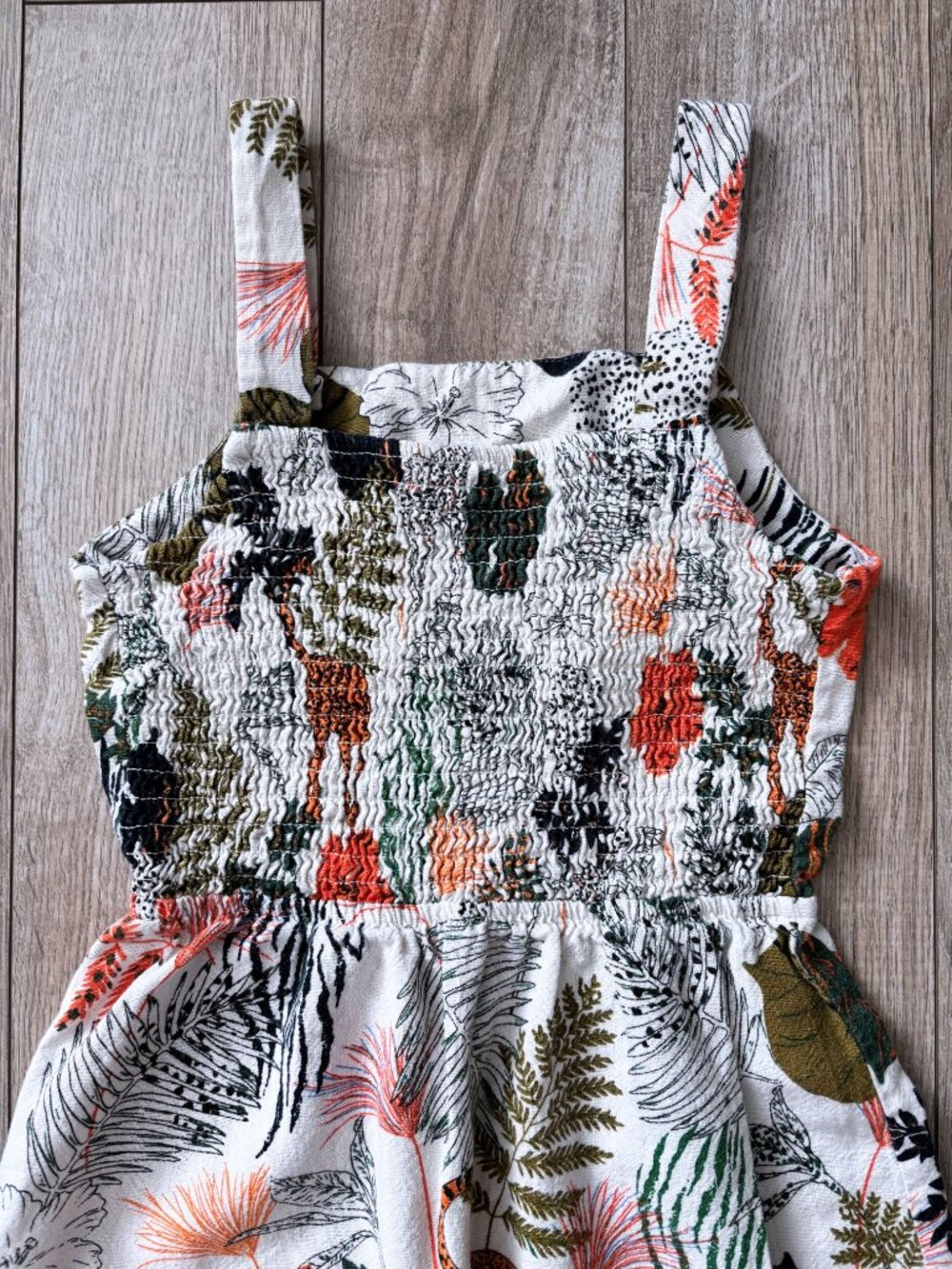 Sophia + Zeke Stitch Fix Kids Safari Jungle Print Sundress Boho Tropical Size 10 - Picture 13 of 15